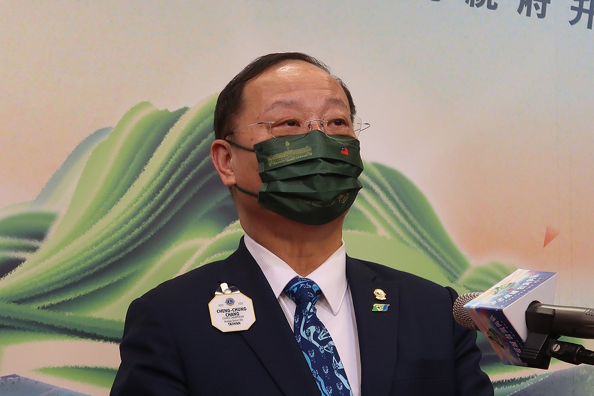 「國際獅子會台灣總會」總監議會議長張正忠 圖：林朝億/攝