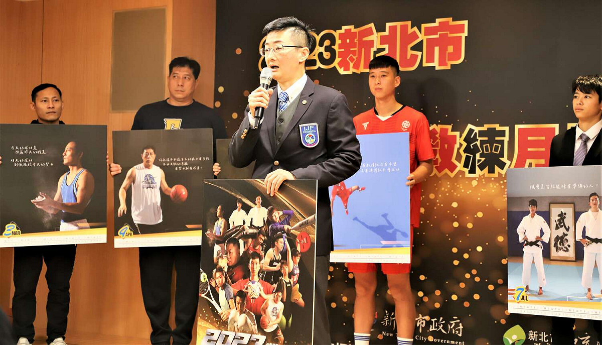 新興國小柔道教練賴巧敏分享拍攝時的趣事及教練生涯帶隊經歷。 圖：新北市教育局提供