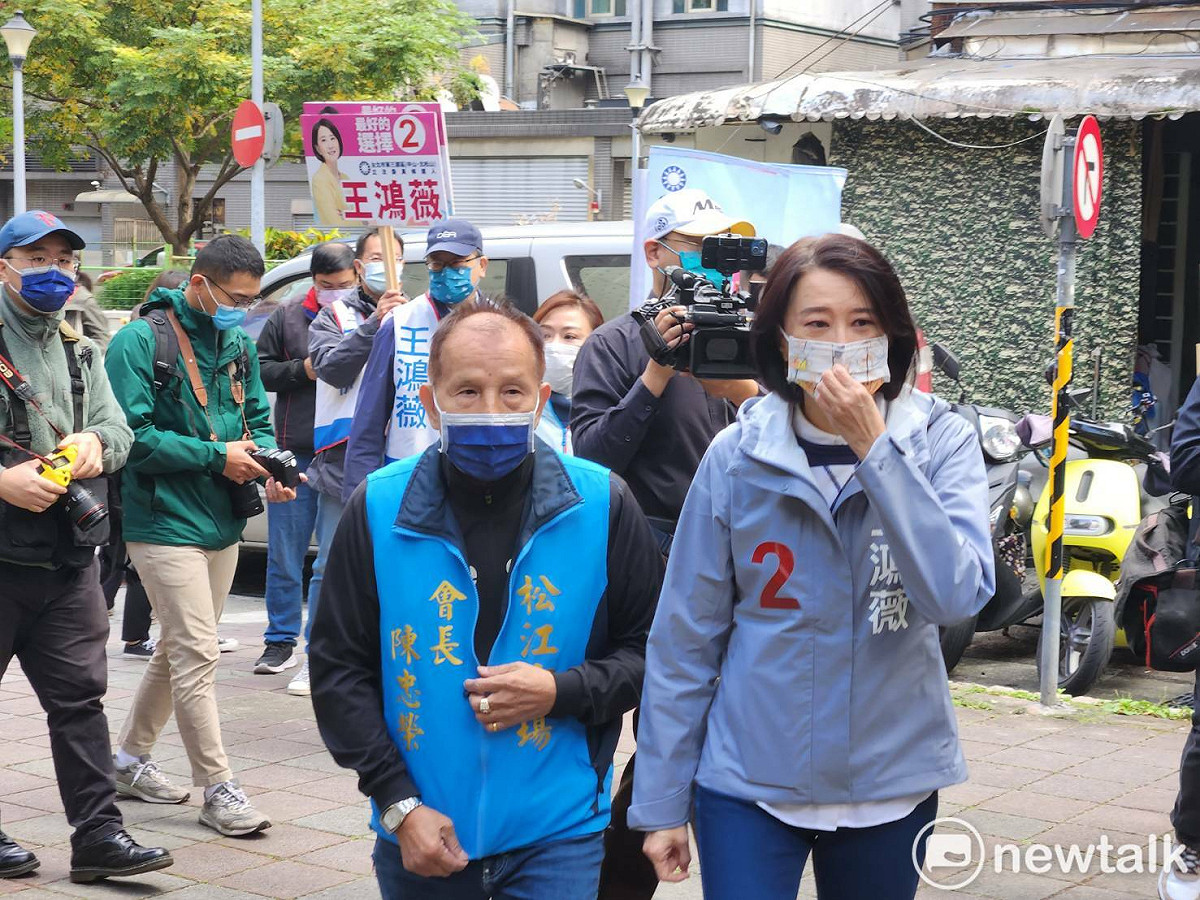 國民黨台北市第三選區立委候選人王鴻薇。 圖：黃建豪/攝