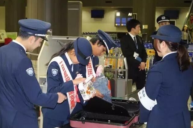 日本成田機場海關。 圖 : 翻攝自環球網