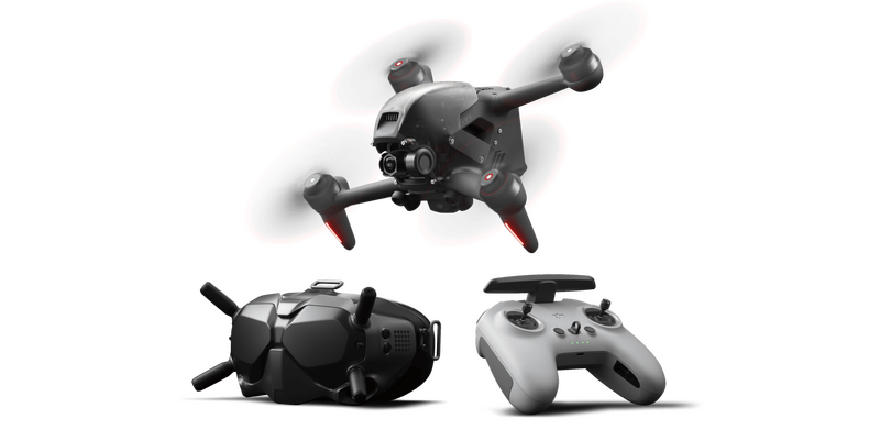 中國大疆（DJI）公司的「FPV穿越機」有別於一般空拍機，能讓操作者以「第一人稱」的視角體會飛行的感受，其速度比空拍機更快更靈活。 圖:翻攝自大疆官網