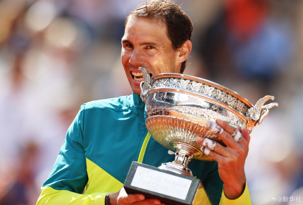 網壇名將納達爾 (Rafael Nadal)。 圖:新華社