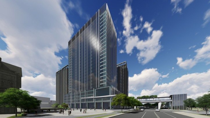 碳中和第二行政中心－黃金級綠建築。 圖：新北市環保局提供