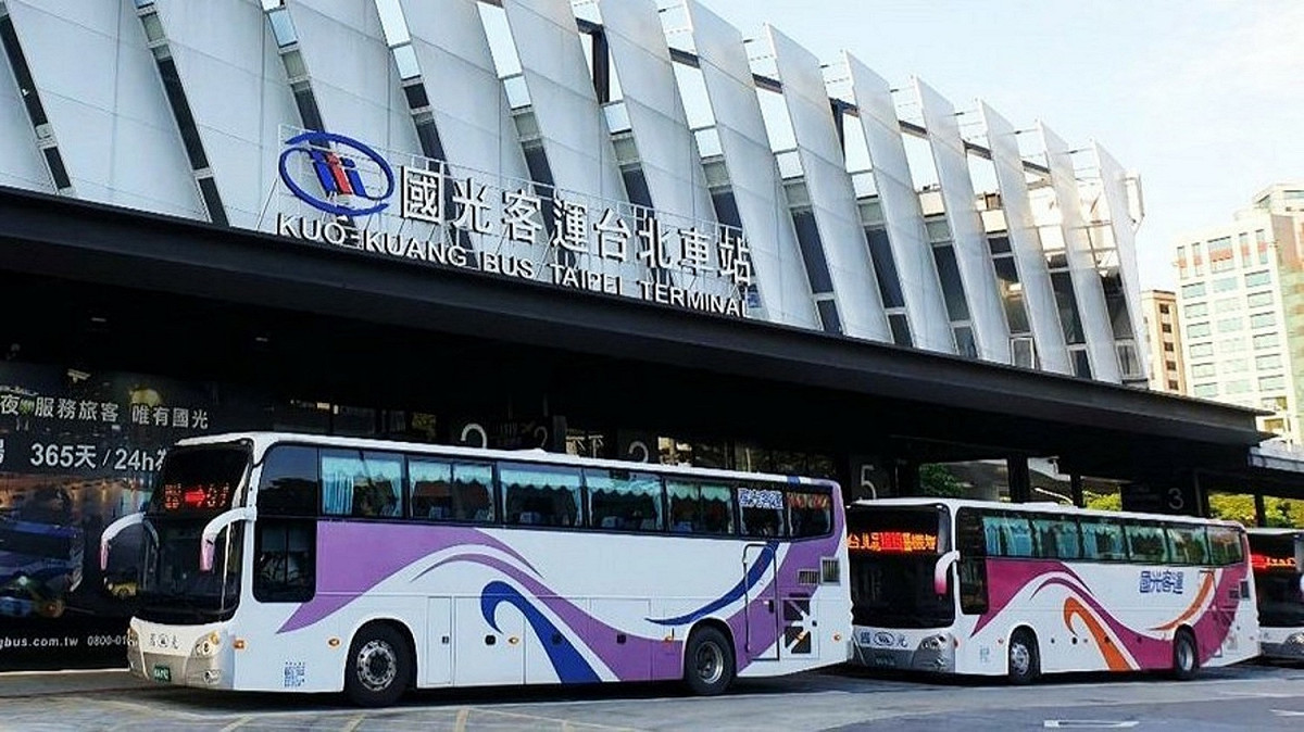 台北車站客運搭乘處。 圖：台北區監理所提供