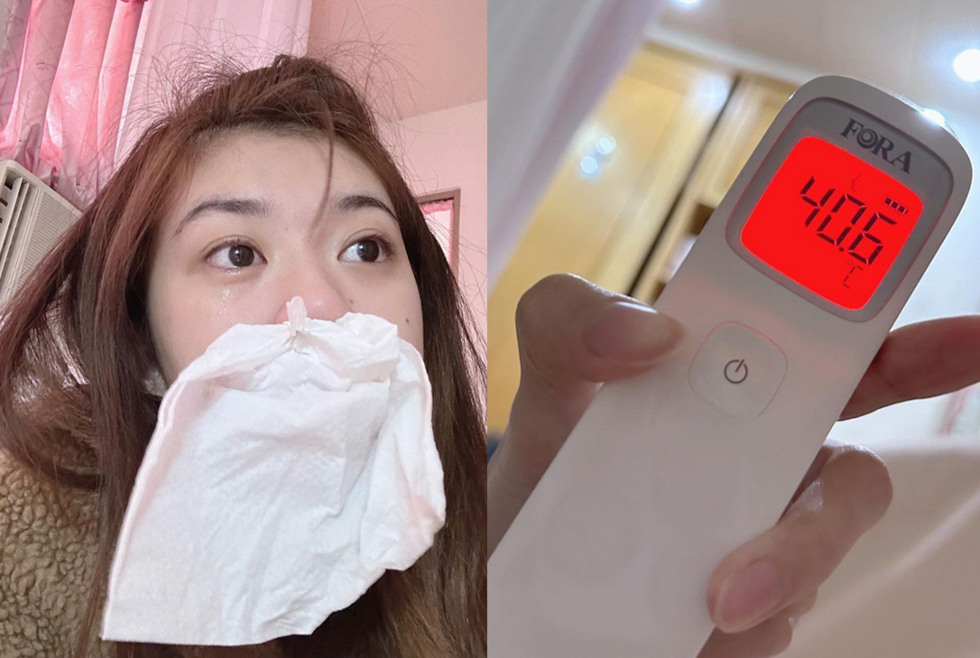 演員紀欣伶確診連燒4天破40度，驚人症狀曝光。 圖：翻攝自紀欣伶IG