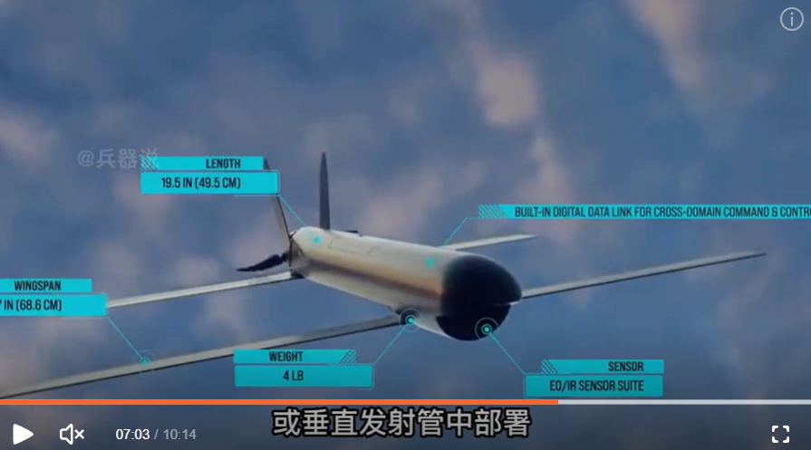 兵器說本人認為，未來無人機能夠在潛艇的魚雷發射管或垂直發射管中部署。(模擬圖) 圖：翻攝自兵器說本人