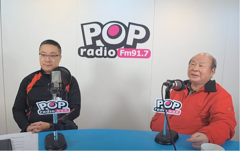 許國泰29日在廣播節目《POP搶先爆》上接受主持人朱學恒專訪。 圖：擷取自 POP Radio聯播網 YouTube頻道