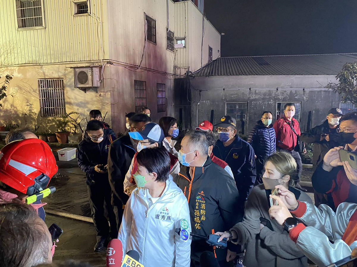 豐原一家違章工廠大火燒死4人，竟然沒有查報紀錄。 台中市政府消防局/提供