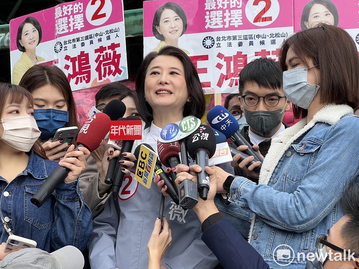 國民黨立委候選人王鴻薇。 圖：周煊惠 / 攝