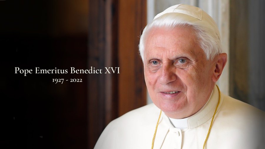 前教宗本篤十六世31日病逝梵蒂岡。 圖：翻攝@VaticanNews推特