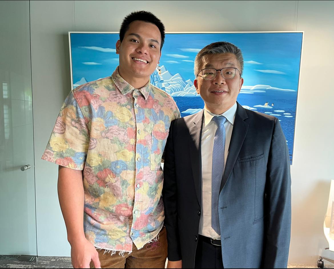 張育成婉拒經典賽風波炎上，中華職棒會長蔡其昌親自溝通邀請後，張育成表達若入選國家隊名單，一定義不容辭 圖:蔡其昌臉書