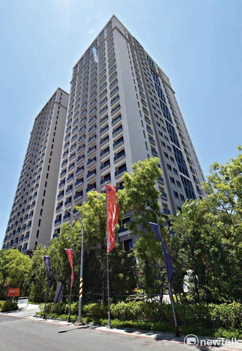 台南檢調搜索的邱莉莉住家大樓。 圖：黃博郎攝（資料照）