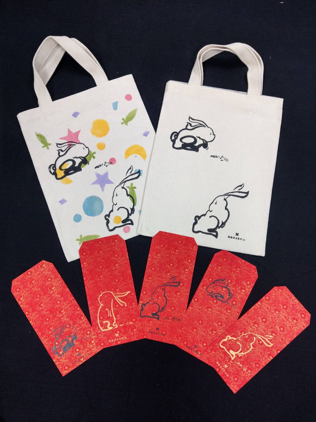 年初一高美館推出「好事成TWO」新春版印活動。 圖：高雄市立美術館/提供