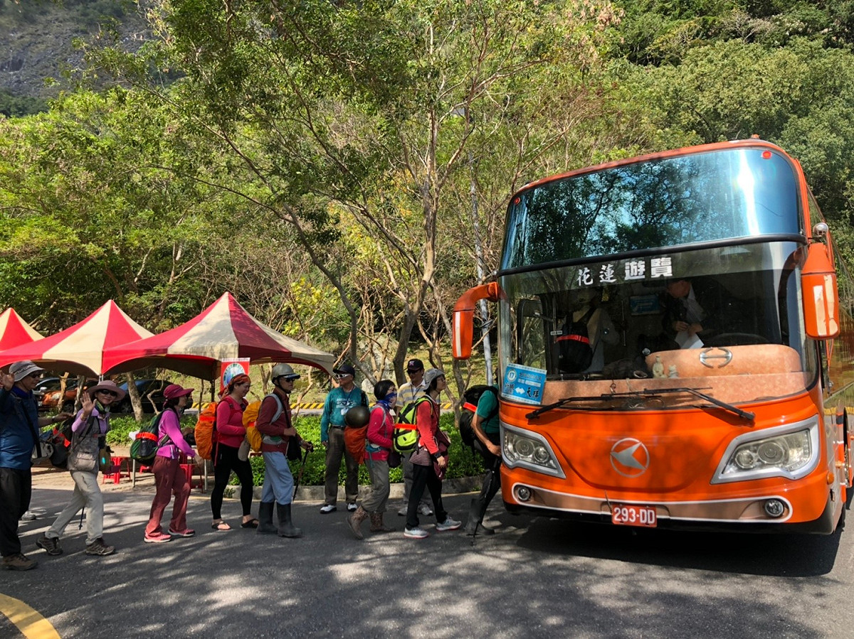 112年的太魯閣春節免費遊園專車共有3條路線。 圖：太魯閣國家公園管理處／提供