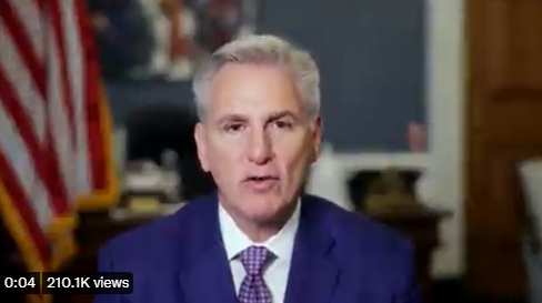 美國共和黨人凱文·麥卡錫 (Kevin McCarthy) 。 圖：翻攝自Kevin McCarthy IG