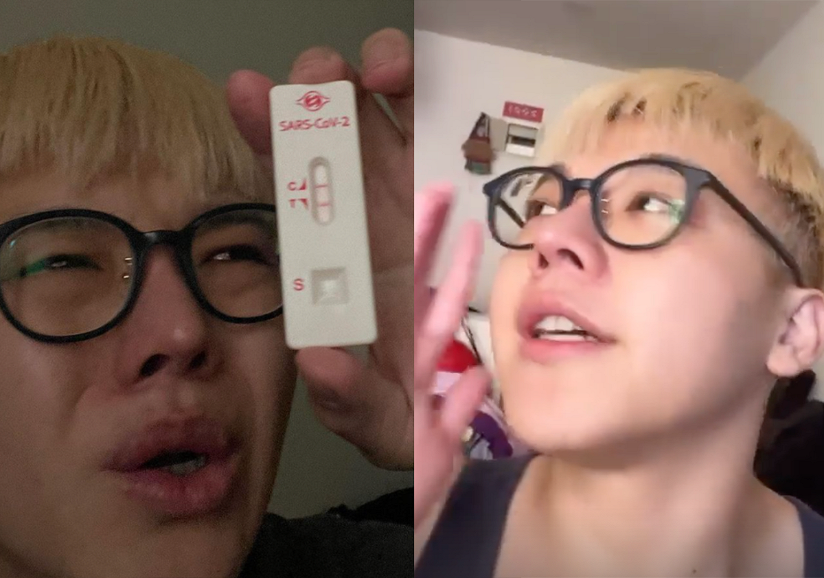 網紅郭郁承在IG透露自己第三次確診。 圖：翻攝自郭郁承IG