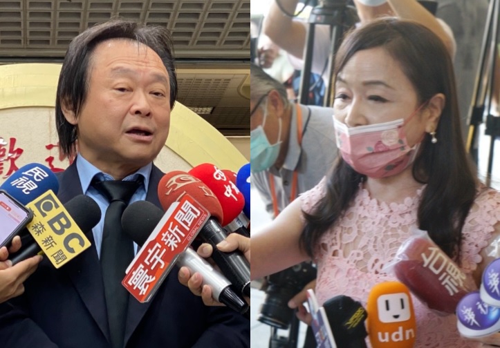 民進黨台北市議員王世堅、資深媒體人周玉蔻 圖：周煊惠、張良一／攝（新頭殼合成照）