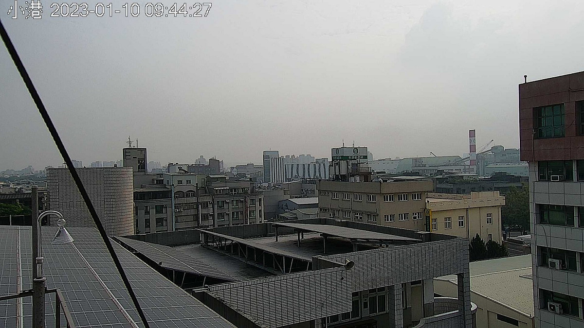 今日高屏地區空品仍然不佳。(圖為高雄小港測站) 圖：取自空氣品質監測網