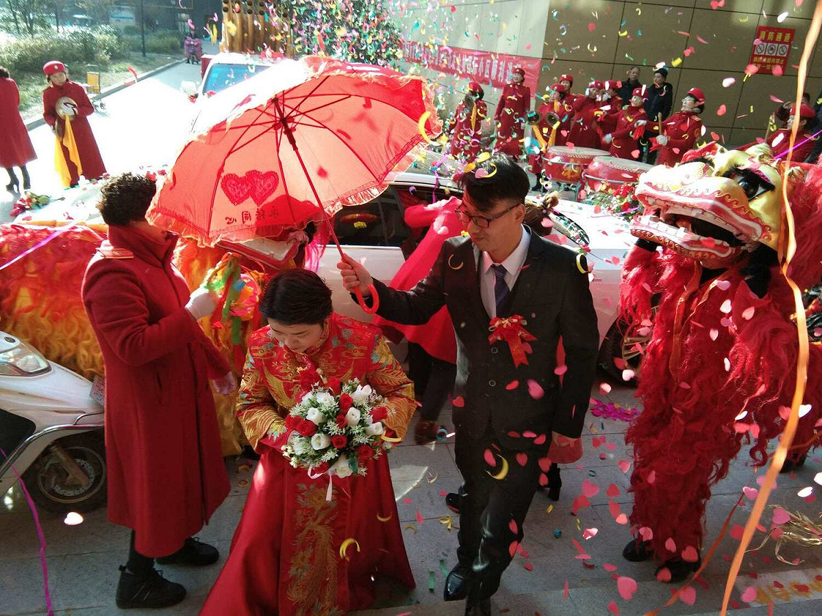中國民眾結婚。（示意圖） 圖：翻攝自美篇
