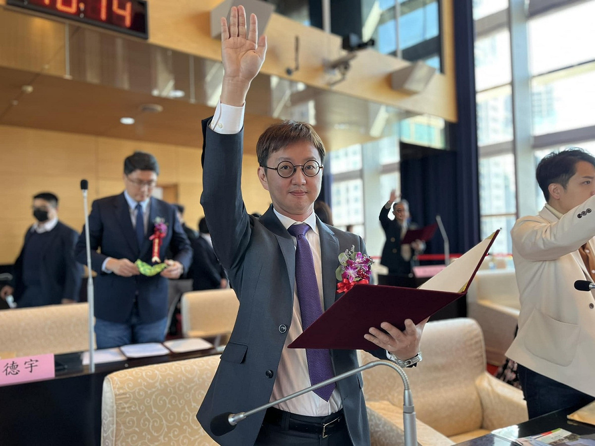 江肇國連任三屆台中市議員，更上層樓進入立法院指日可待。 取自江肇國臉書