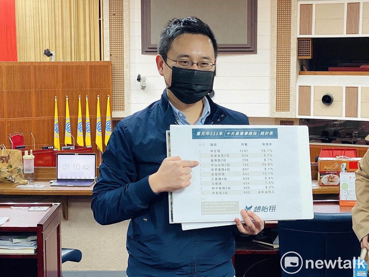 民進黨台北市議員趙怡翔。 圖：周煊惠 / 攝