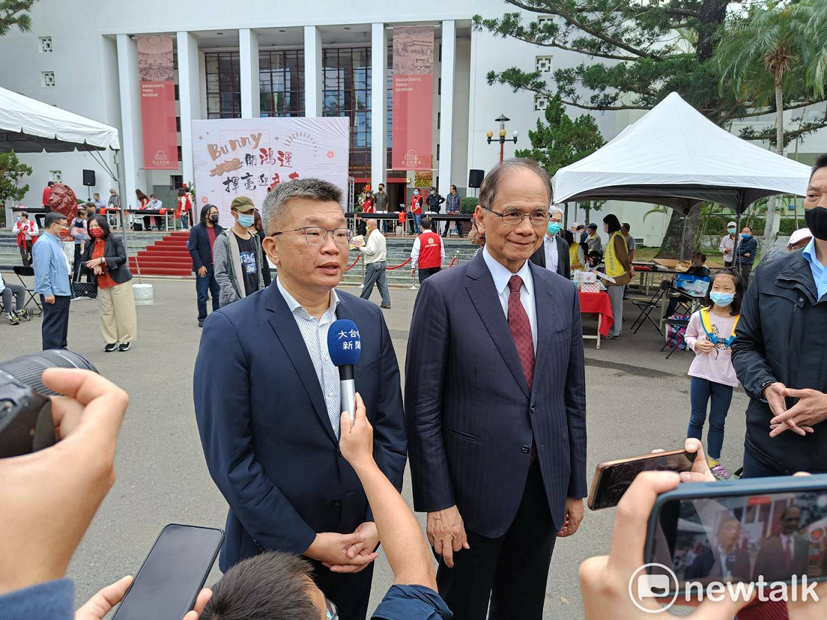 副院長蔡其昌說明大博物館計畫。 唐復年/攝