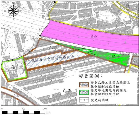 三重永德段社宅變更示意圖。 圖：新北市城鄉局提供