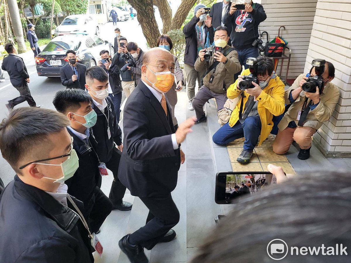 本會期結束，蘇貞昌下午赴立院致意。 圖：陳佩君／攝