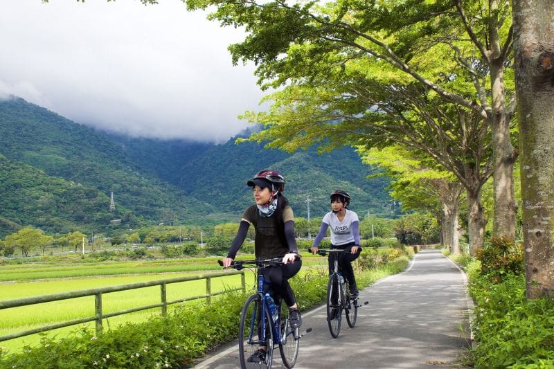 雄獅旅遊攜手台灣鐵路管理局，獨家設計全新「兩鐵旅遊列車」 特色行程，透過「大交通靠火車，小交通靠鐵馬」的旅遊模式，縮短長距離移動、有效擴大單車造訪範圍，曝光全台必訪5大自行車道，以及花東縱谷最美3大自行車道，甚至環島夢想也能7日輕鬆解鎖。 圖：雄獅旅遊提供