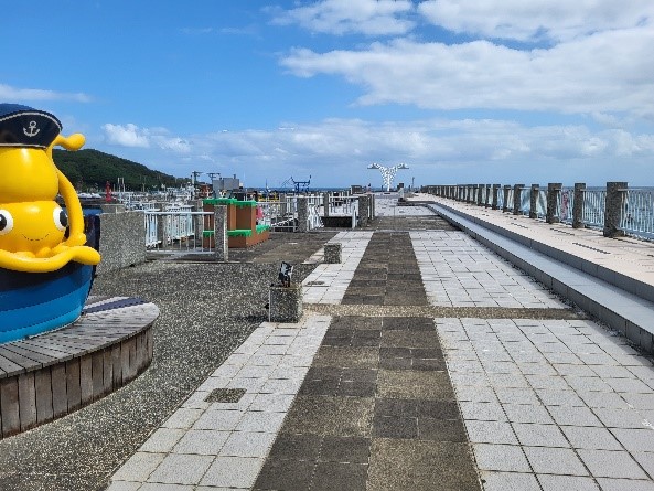 深澳漁港海天步道。 圖：新北市漁業處提供
