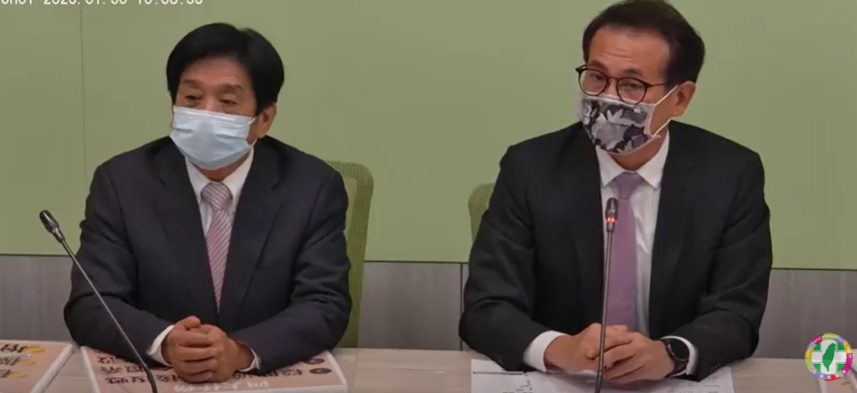 民進黨團上午召開「溫暖堅韌、團結照顧信任」記者會。 圖：民進黨團YouTube