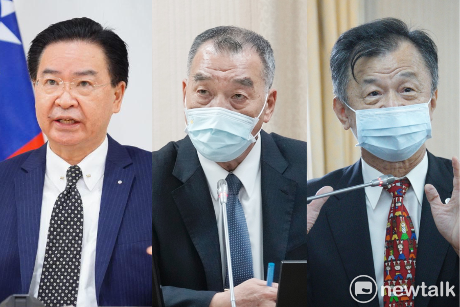 林濁水質疑外交部長吳釗燮、國防部長邱國正、陸委會主委邱太三留任，國安三巨頭紋風不動究竟合不合理？ 圖：外交部/提供、張良一／攝（新頭殼合成）
