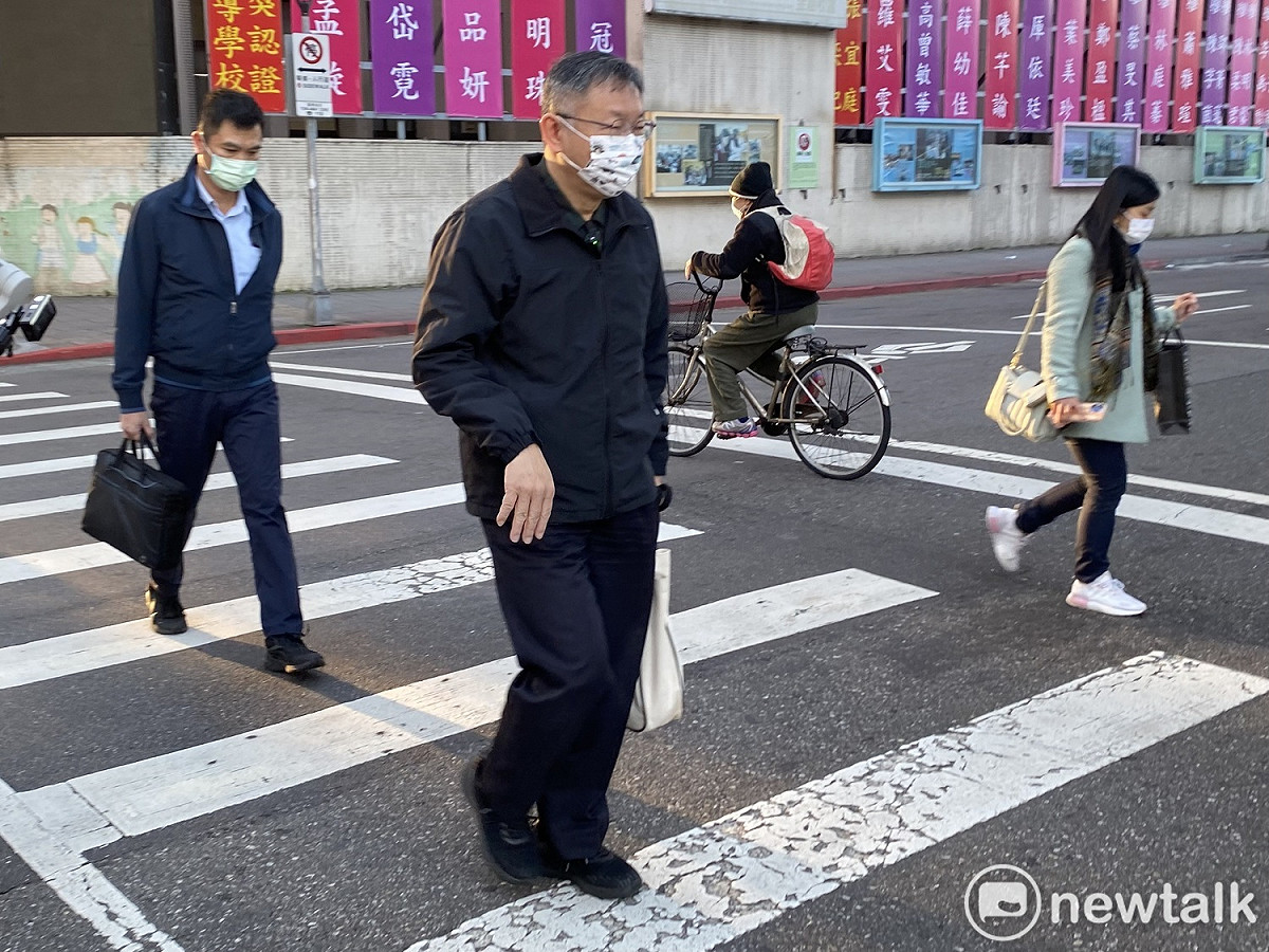民眾黨主席柯文哲今天最後一天到台大醫院上班。 圖：周煊惠 / 攝