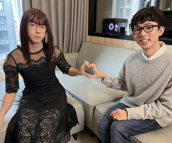 YTR阿滴曬出和自己的「情侶照」，意外引起熱議。 圖：翻攝自阿滴IG
