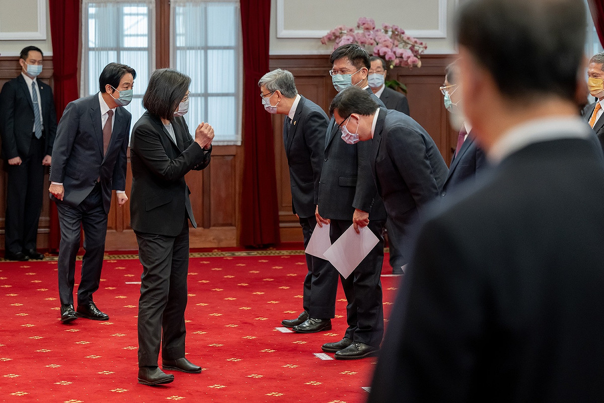 總統蔡英文主持新任行政院長陳建仁等人宣誓典禮 圖：總統府提供