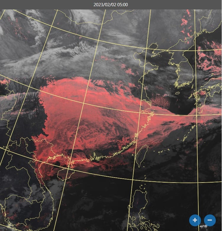 鄭明典春季的華南雲雨帶尚未形成，因此春雨季節尚未開始。 圖：取自鄭明典臉書