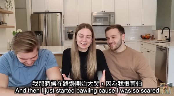 莫彩曦表示被警察攔查時當場被嚇哭。 圖：翻攝自莫彩曦YouTube頻道