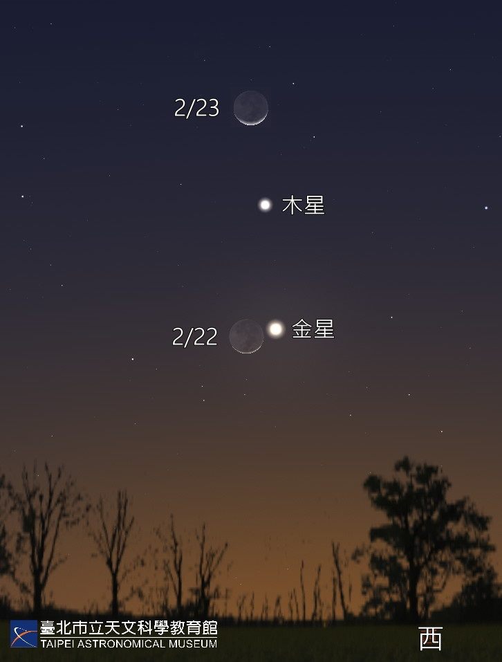 隨著氣溫逐漸回溫，二月的夜空更加精彩。 圖：台北市立天文館／提供