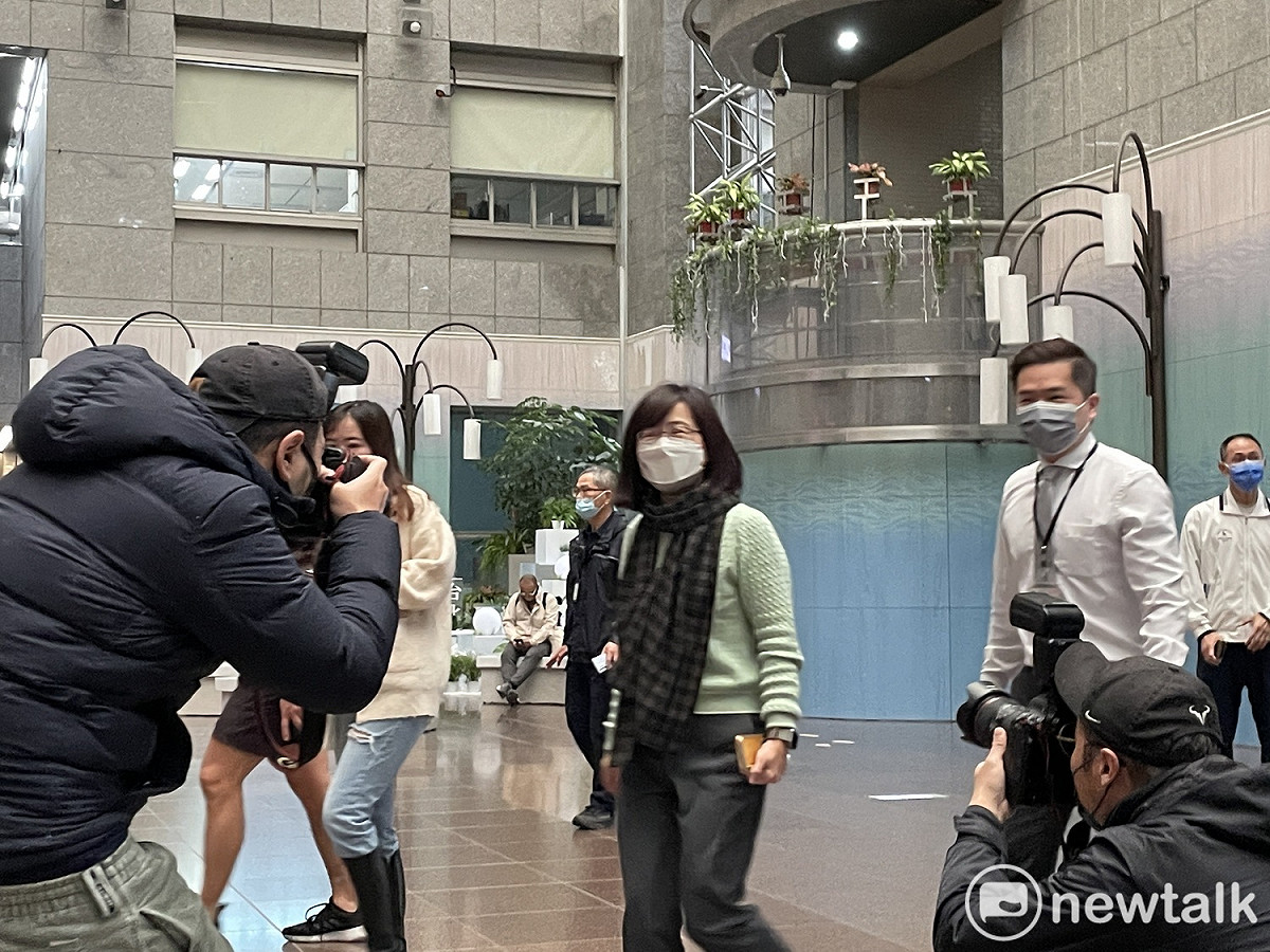 台北市副市長林奕華今日上工。 圖：周煊惠 / 攝