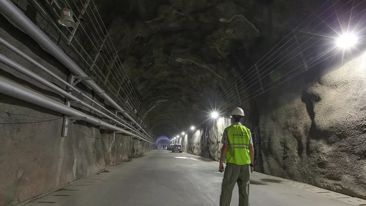 中國一帶一路工程興建厄瓜多科卡科多辛克萊大壩挖的隧道。 圖：厄瓜多旅遊局（資料照）