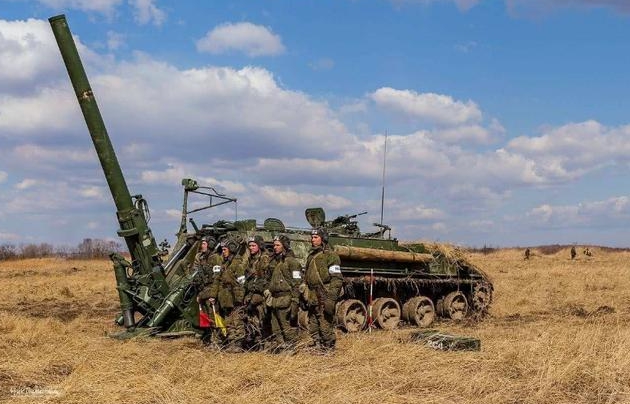俄國鬱金香自走迫擊砲。 圖 : 翻攝自新浪軍事