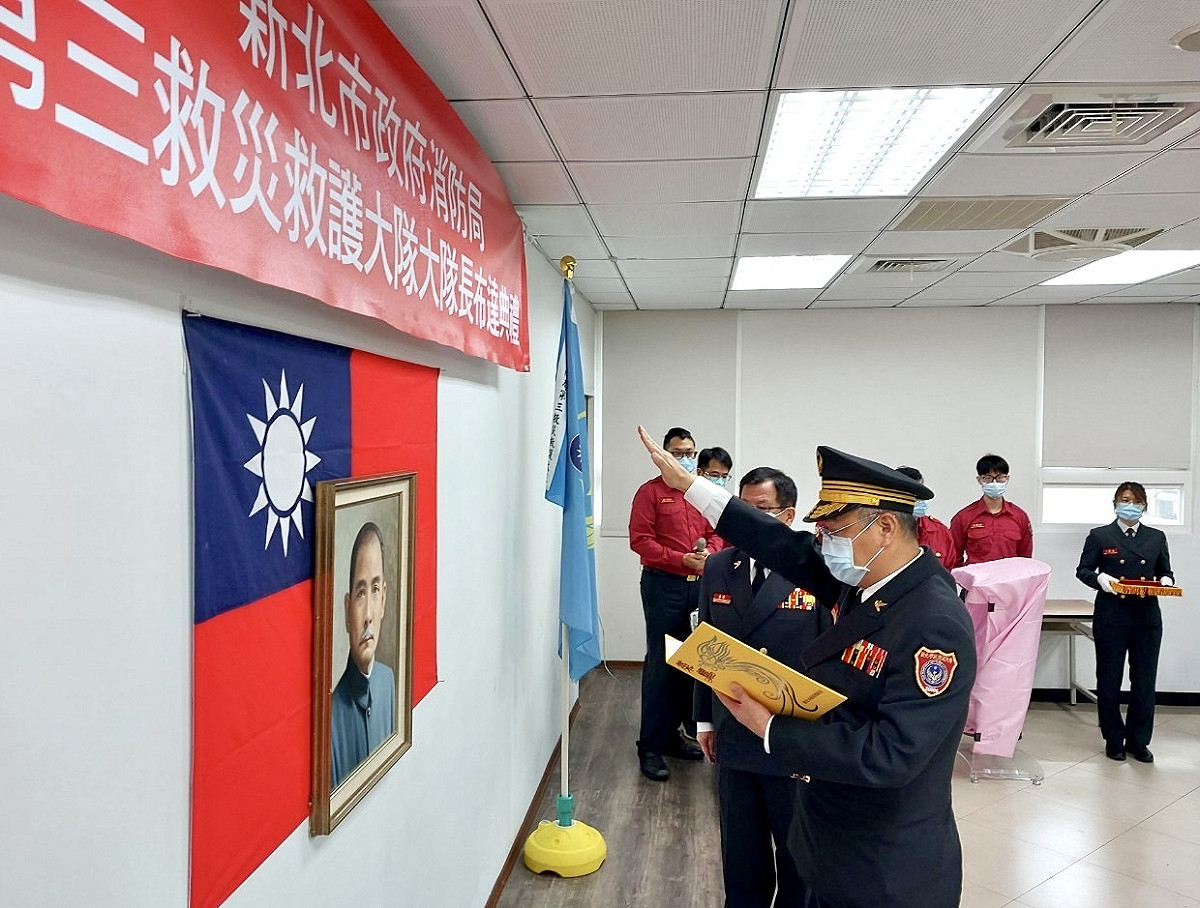 第三救災救護大隊大隊長陳志德。 圖：新北市消防局提供