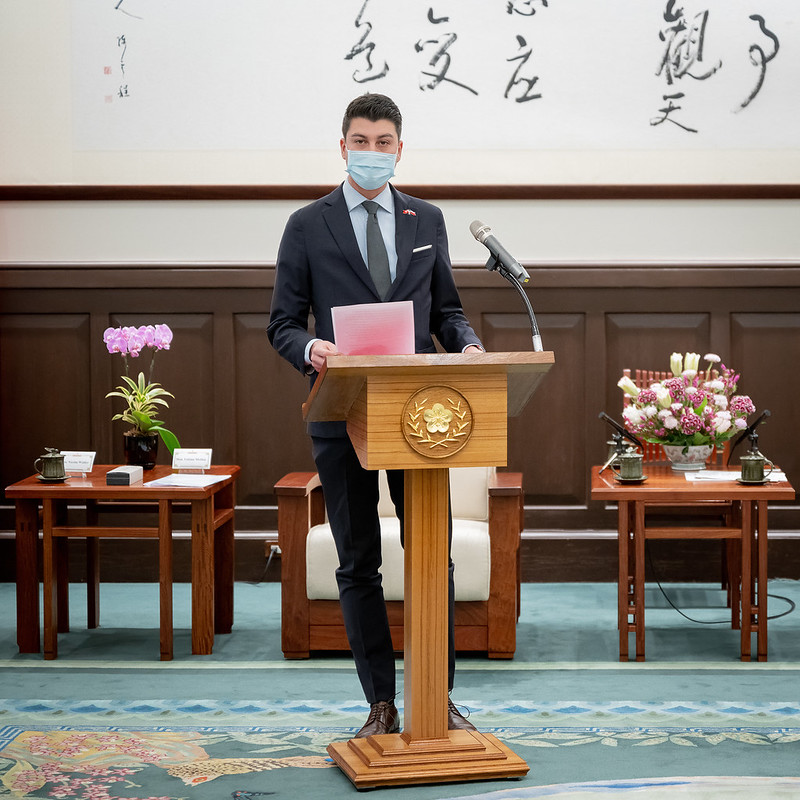 瑞士國會友台小組共同主席莫麟納（Fabian Molina）。 圖：總統府flickr