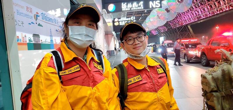 北榮急診部主治醫師王則堯、護理師楊淑娟，已前往出發土耳其當地參與救援行動。 圖：台北榮總／提供