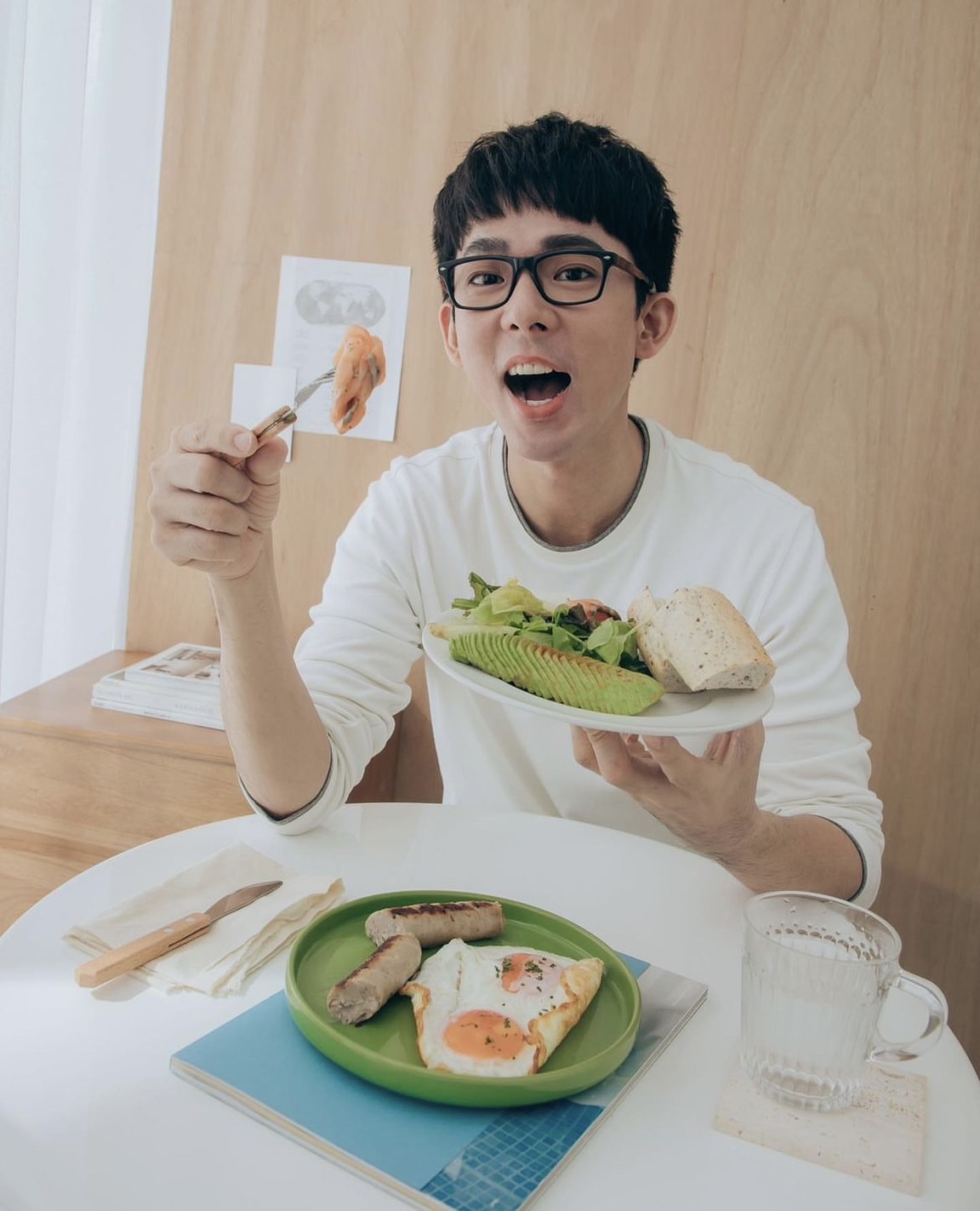 Youtuber阿滴的外型斯文。 圖：翻攝自阿滴IG