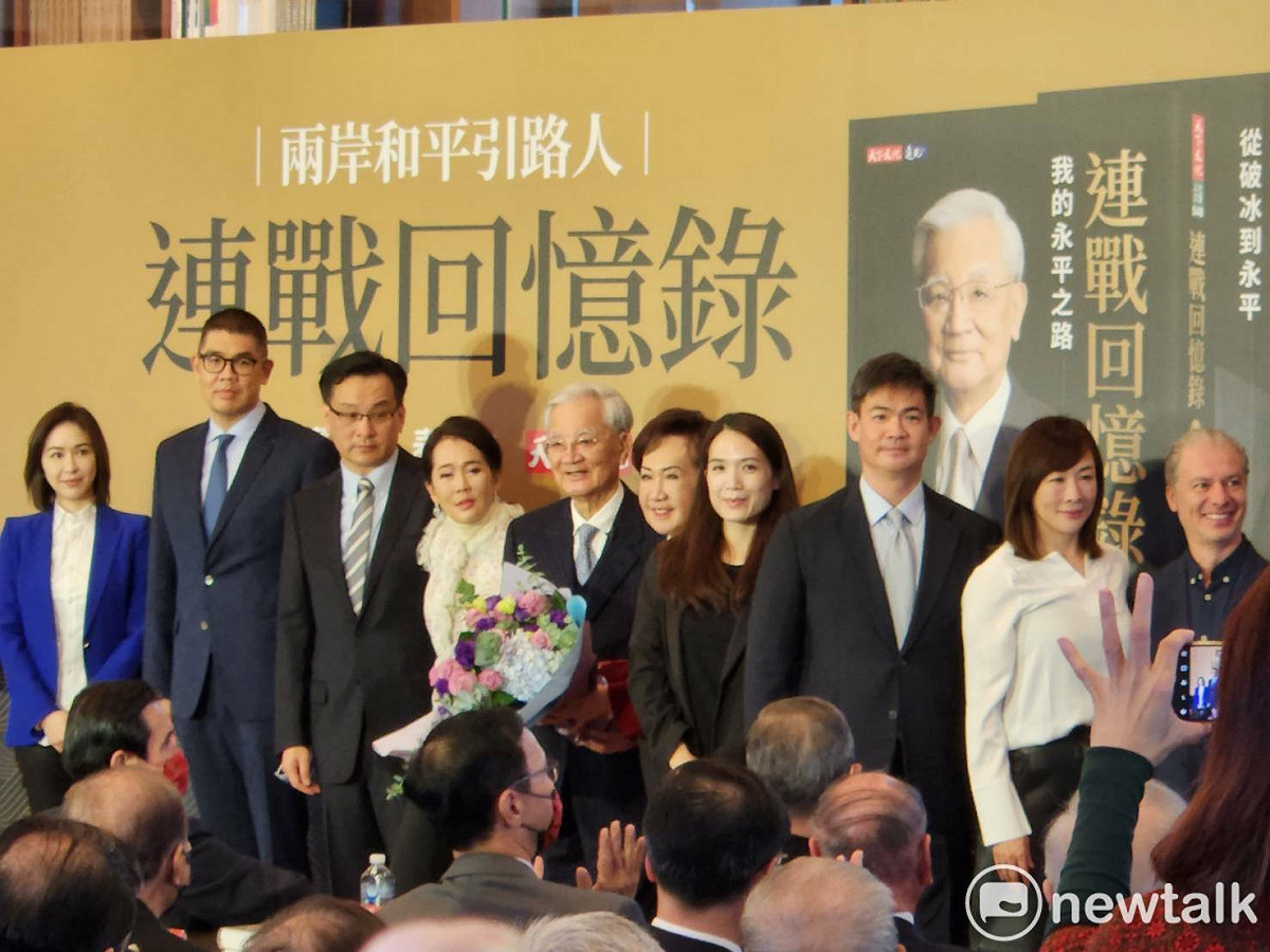 前副總統、國民黨前主席連戰舉辦新書發表會。 圖：黃建豪/攝