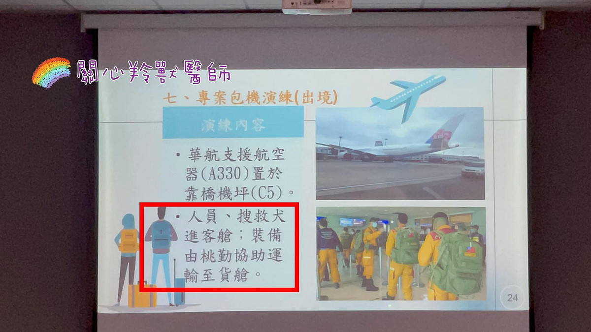 關心羚獸醫師質疑，一位獸醫要對五隻搜救犬，真的遇到氣血胸、血腹、心跳停止、骨折的情況，他一個人怎麼救？ 圖：取自關心羚 獸醫師臉書
