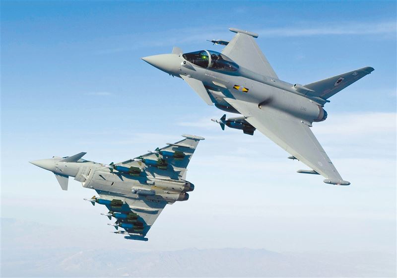 歐洲EF-2000「颱風」(Eurofighter Typhoon)戰鬥機。 圖：翻攝BAE網站