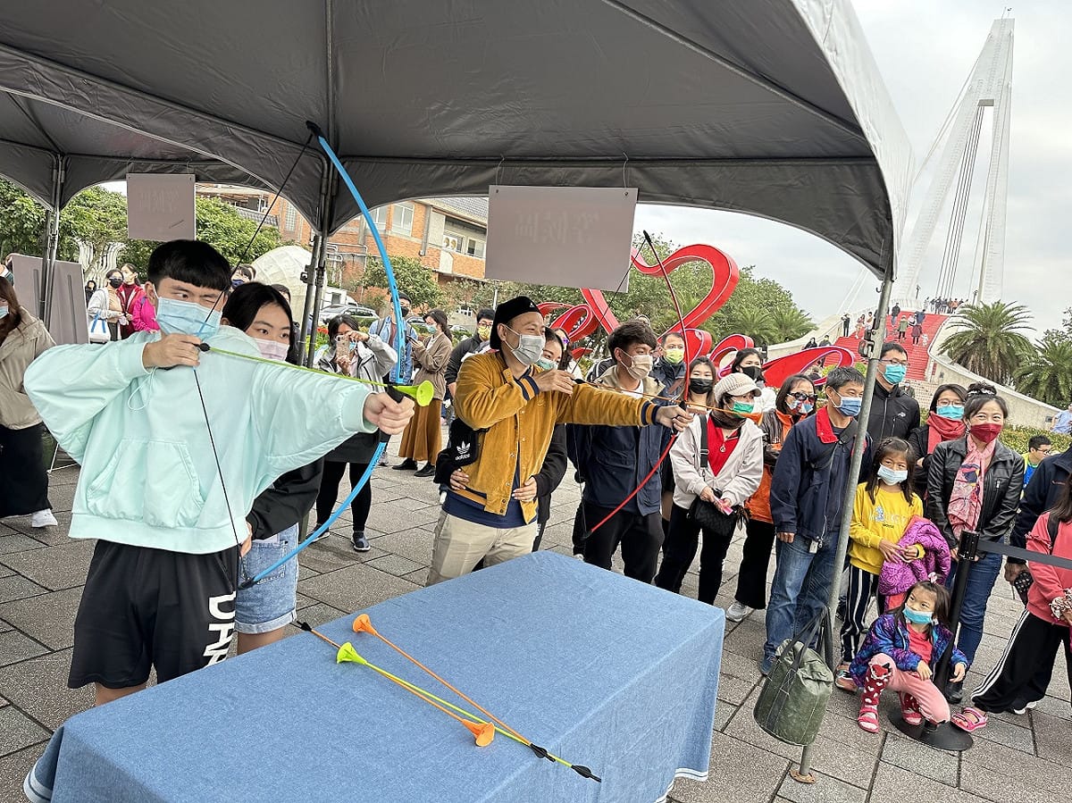 射箭競賽活動進行。 圖：新北市漁業處提供