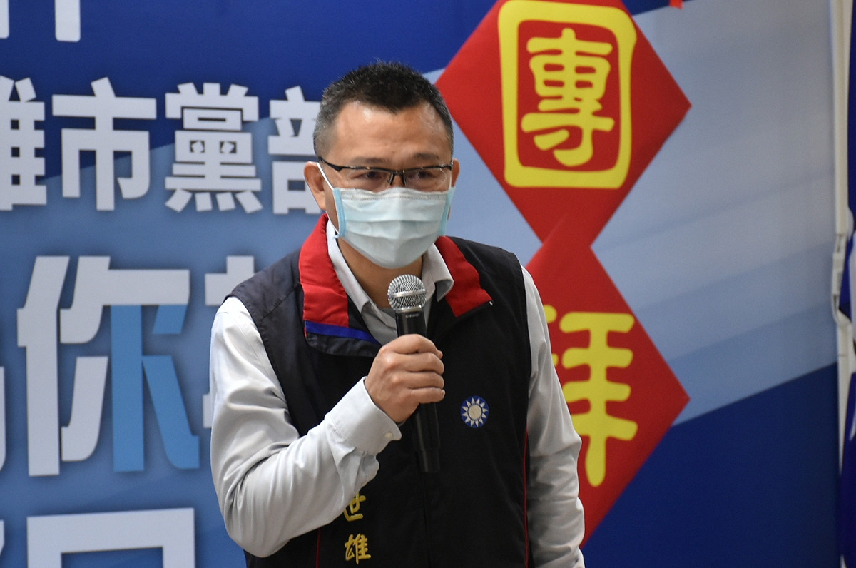 新任高雄市黨部主委羅世雄。 圖： 孫家銘/攝